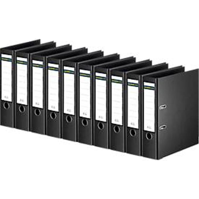 Schäfer Shop Select  ordner, A4, rugbreedte 80 mm, 10 stuks, zwart