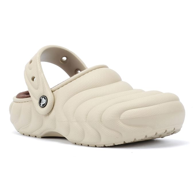 Crocs Classic gevoerde Overpuff damesklompen beige