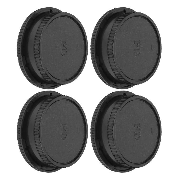 Camera Voorbodydop Achterlensdop Afdekkingsset Compatibel voor Canon FD Mount Lens en Body black
