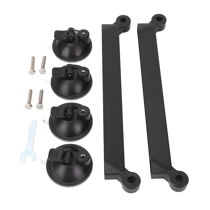 Satelliet Zonnedak Zuignapmontage Compacte Multifunctionele Satelliet Dakraammontage voor RV Boot black