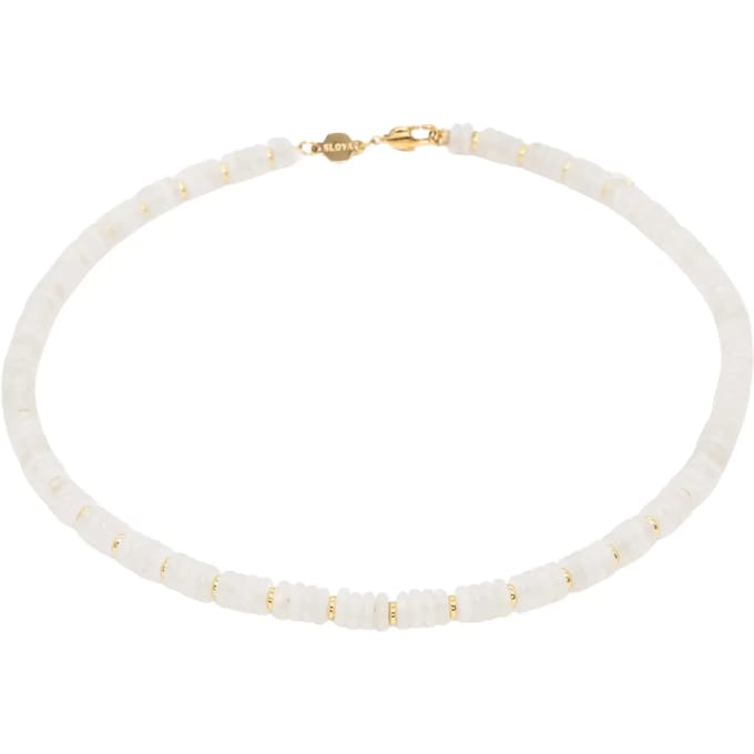 Witte jade stenen halsketting voor dames Sloya Blima