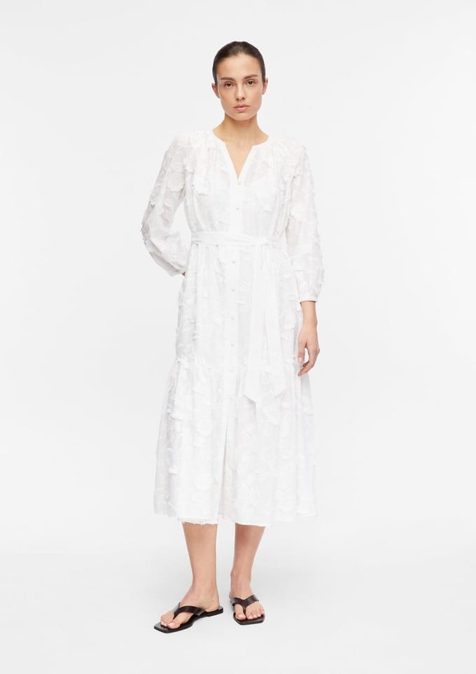 Comma  Dresses White Größe: 44 | Midikleider Outlet | Damen | Weiß