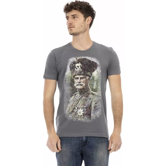 Trussardi Action Grijze Katoenen Heren T-Shirt