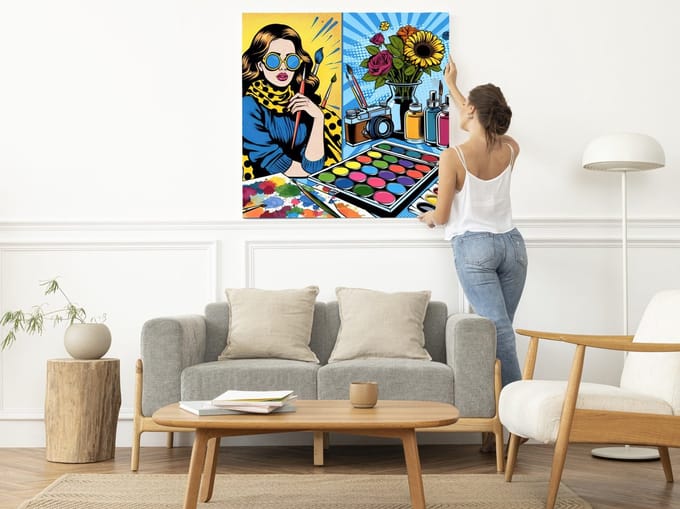 Kunstprint | Wanddecoratie | Dibond | 20 × 20 cm