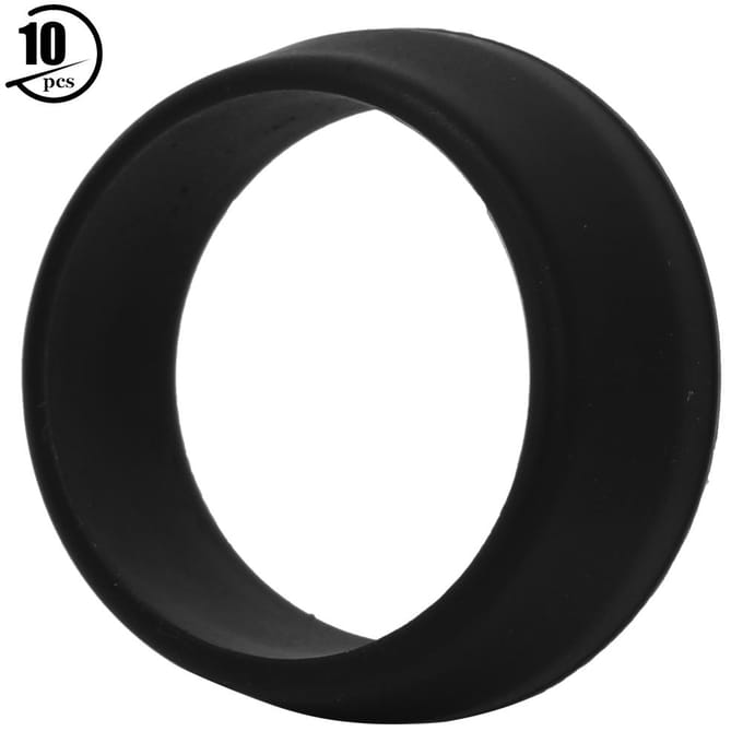 10 STUKS RISK Zacht Siliconen 25 30mm Mountain Road Bike Zadelpen Waterdichte O-ring Fietszadelpenhoes Zwart