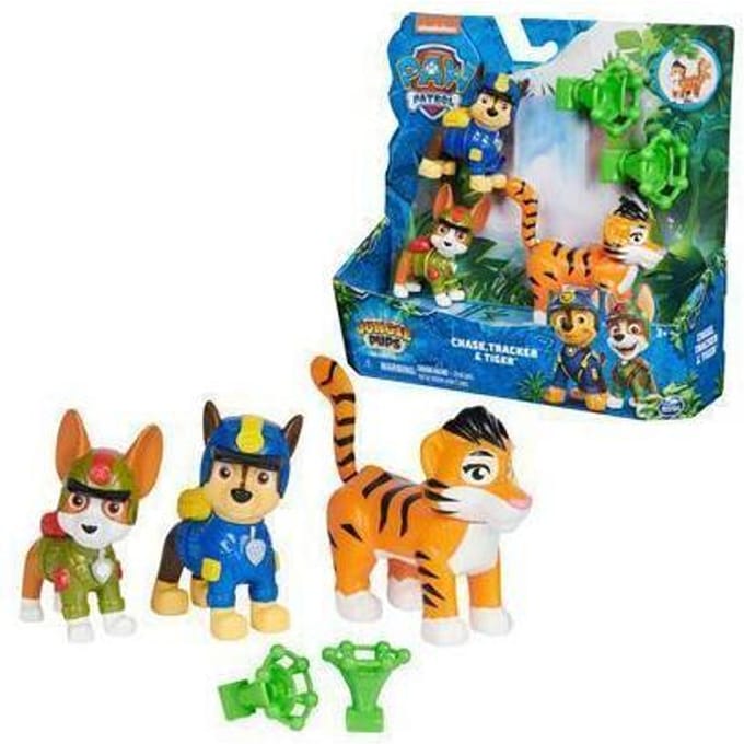 Spinmaster PAW Patrol Jungle Pups Hero Pups Chase,Tracker, Tiger Speelfiguren & personages