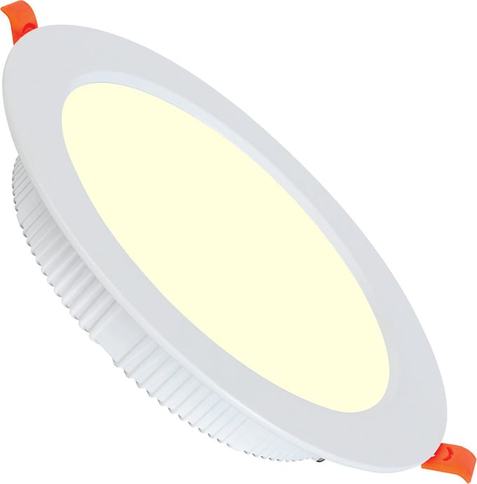 LED Downlight - Inbouw Rond 8W - Warm Wit 3000K - Mat Wit Aluminium - Ø98mm
