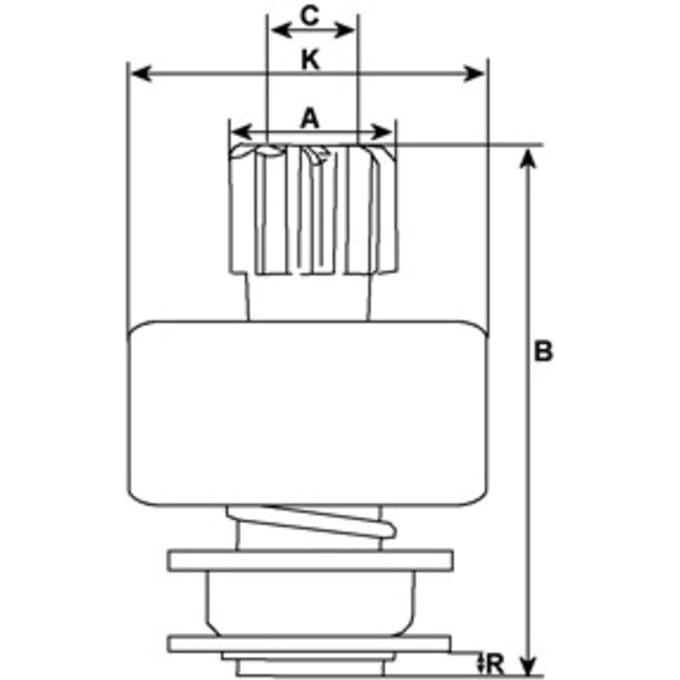 Bendix, starter HC-CARGO 335707