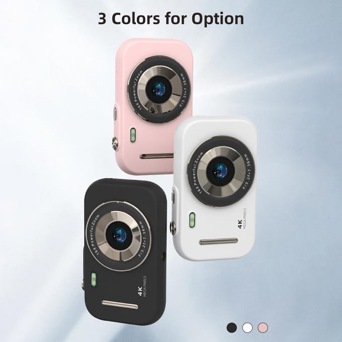 4K Digitale Camera Draagbare Digitale Videocamera 48MP 2.8 Inch IPS Scherm 16X Zoom Ingebouwde Batterij zwart
