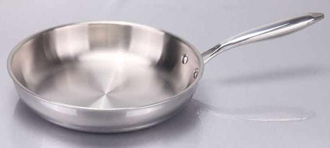 Braadpan inox 28x6cm