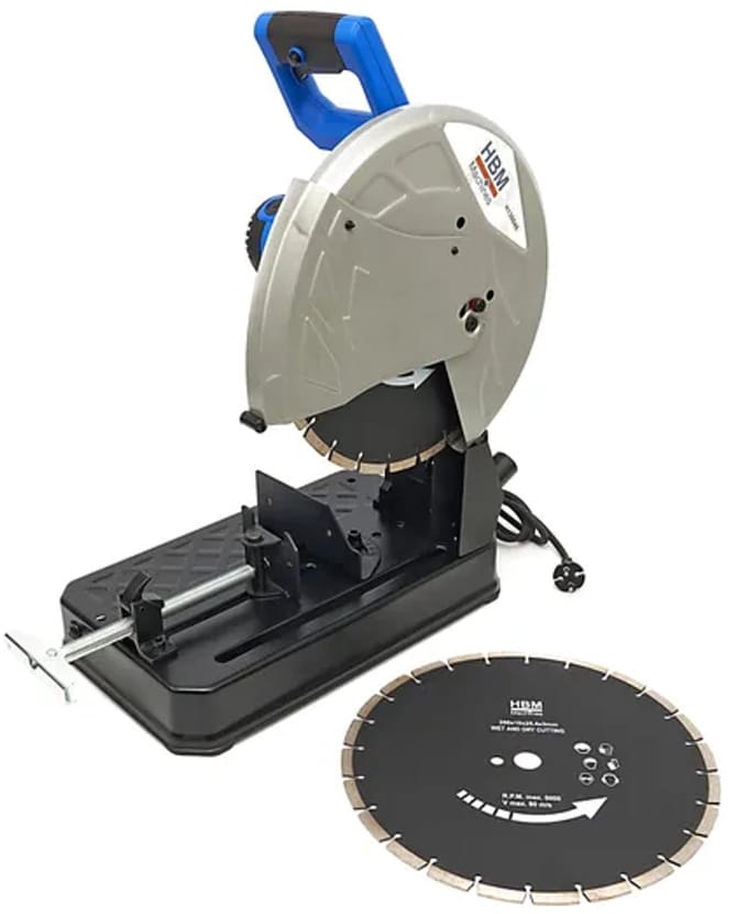350 mm Professionele Steenzaagmachine - 2300W Inclusief 2 Diamantzaagbladen
