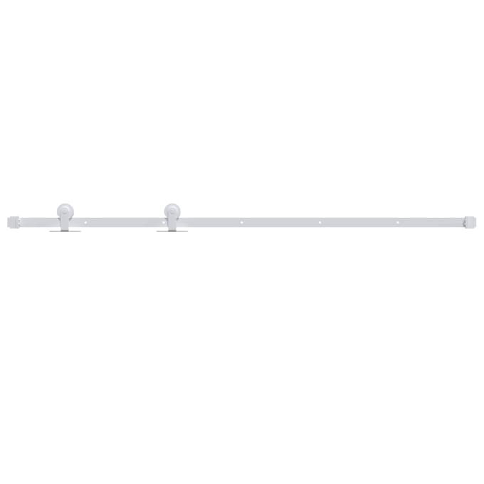 vidaXL - Beslagset - voor - schuifdeur - 183 - cm - staal - wit