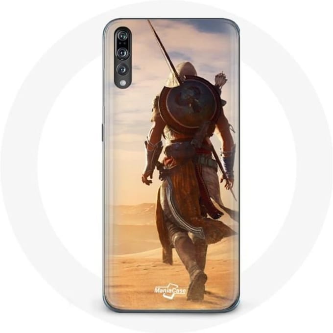 Coque pour Huawei P20 - Assassin's Creed - Souple - Noir - Protection - Mixte