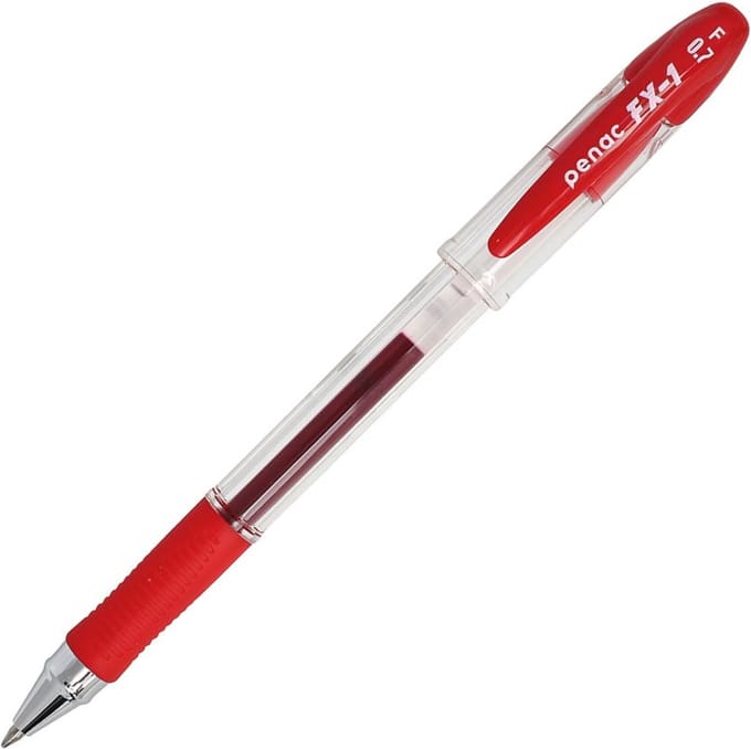 Penac FX-1 - Gel pen - 0.7mm - Rode inkt