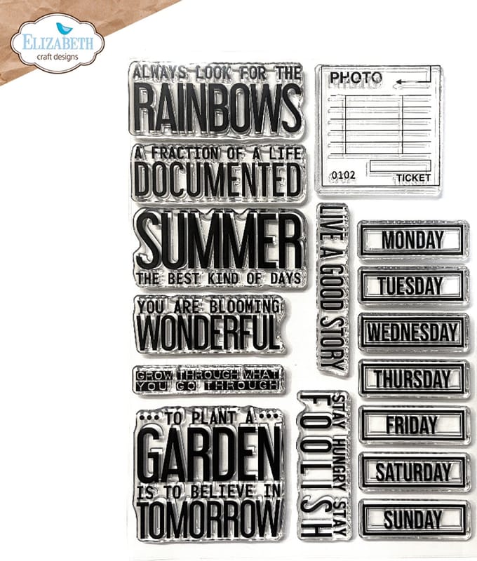 ECD Clear stamps A5 - Best kind of days
