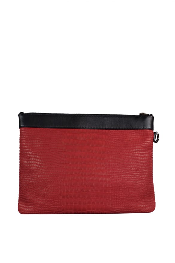 Jimmy Choo Derek clutch rood