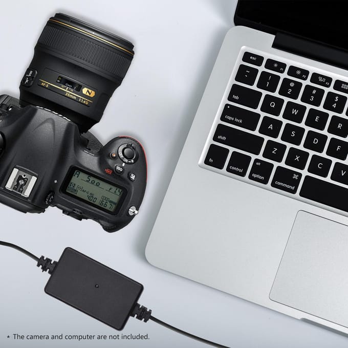 PD USB Type-C-kabel naar NP-W235 dummy-batterij DC-koppeling vervanging voor Fujifilm X-T4 zwart