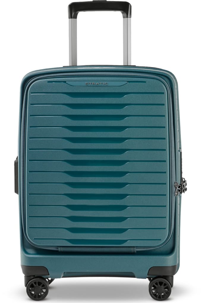 STRATIC Novium ML - handbagage koffer - 55 cm - voorvak - Petrol