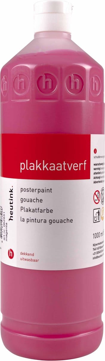 Plakkaatverf Heutink magenta - flacon à 1000ml