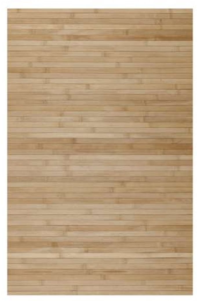 Storesdeco natuurlijke bamboe vloerkleed, antislip – grijs lichtbruin, 80 x 150 cm