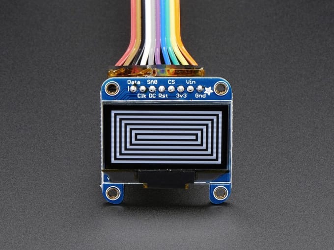 Monochrome 1.3 inch 128x64 OLED graphic display Adafruit 938