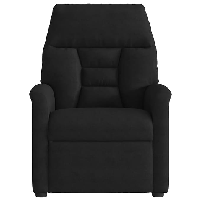 vidaXL - Massagestoel - microvezelstof - zwart