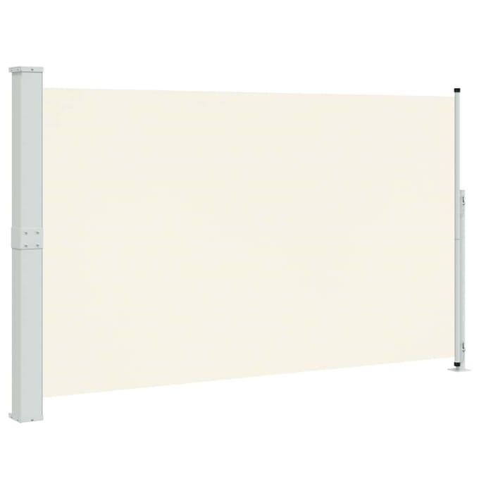 vidaXL - Tuinscherm - uittrekbaar - 180x314 - cm - crèmekleurig