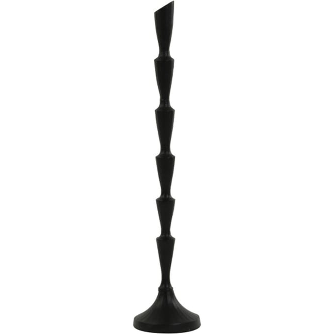 Kandelaar diameter 10 x 50 cm Djebbe matt black Light & Living