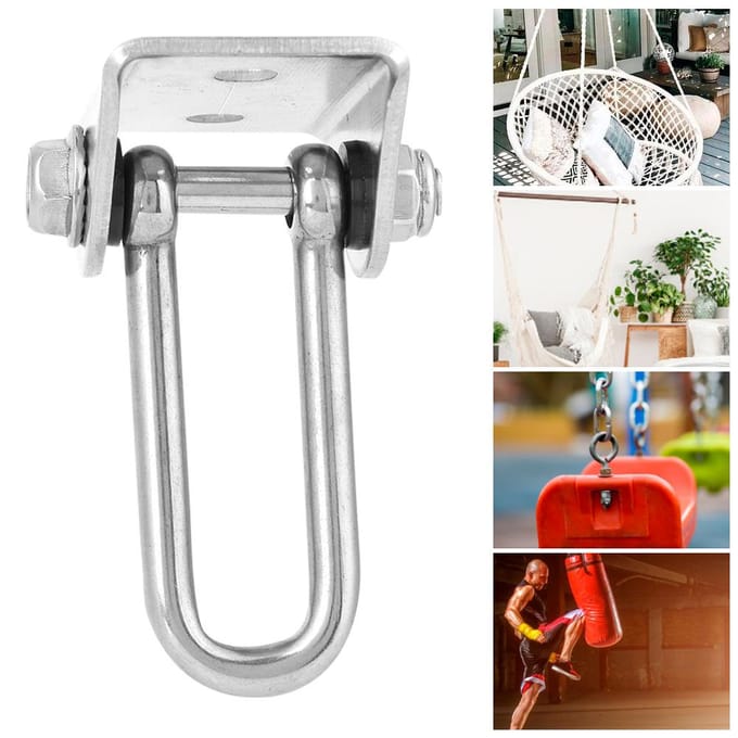 RVS U-type Ophang Schommelhaak Vaste Plaat Hangmat Hangstoel Accessoire