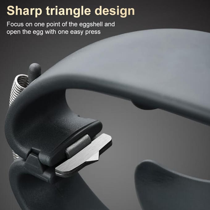 Roestvrijstalen Eieropener Eierscheider Tool Handmatige Eieropener Scheider Keukengereedschap Accessoires black