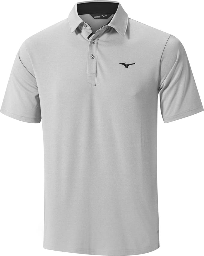 Mizuno golfpolo Quick Dry - licht grijs - maat L