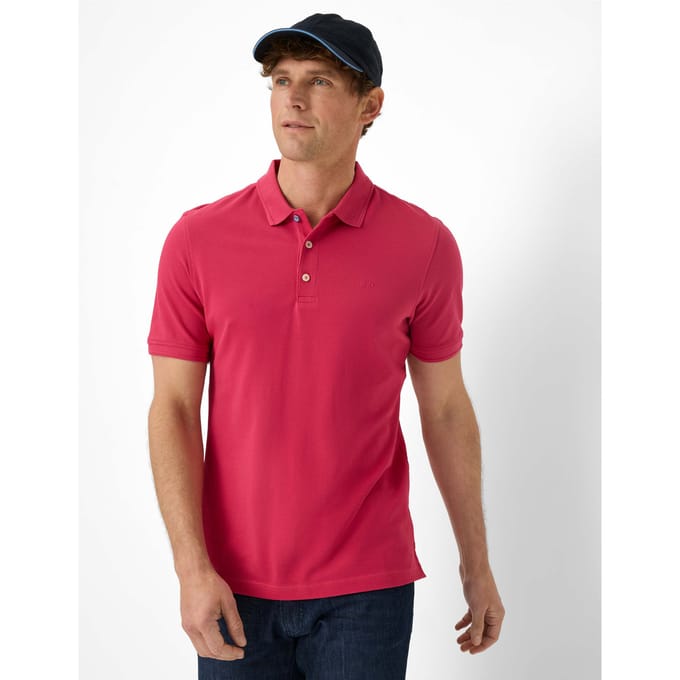 Brax Heren Poloshirt  Style PETE berry, lichtrood, maat M