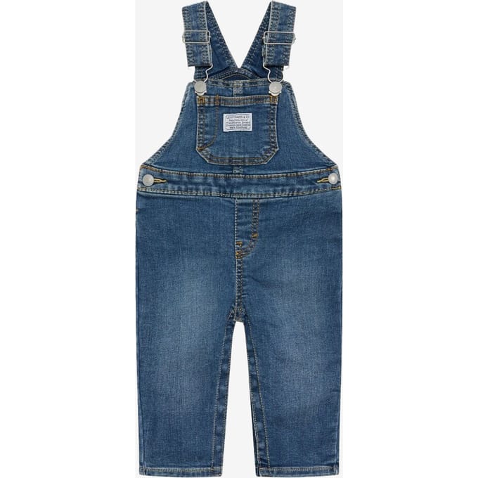 Pasgeboren salopette in blauw denim