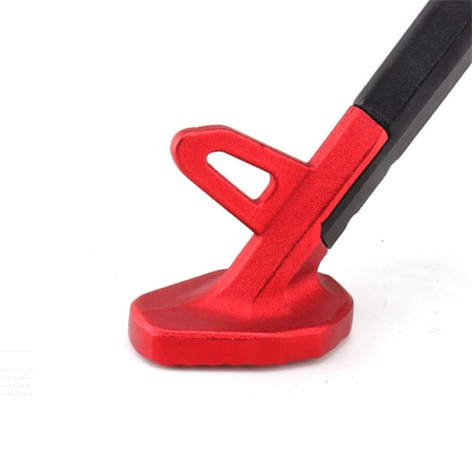 250 MM motorfiets enkelzijdige standaard beenstandaard supporter zwart + rood CNC-legering black