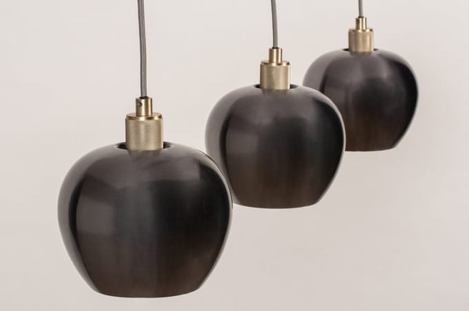 Lumidora Hanglamp 74205 - STORMI - 3 Lichts - E14 - Grijs - Staalgrijs - Metaal