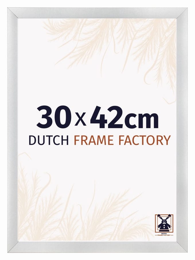 Fotolijst 30x42 cm - MDF - Zilver Mat - Praag