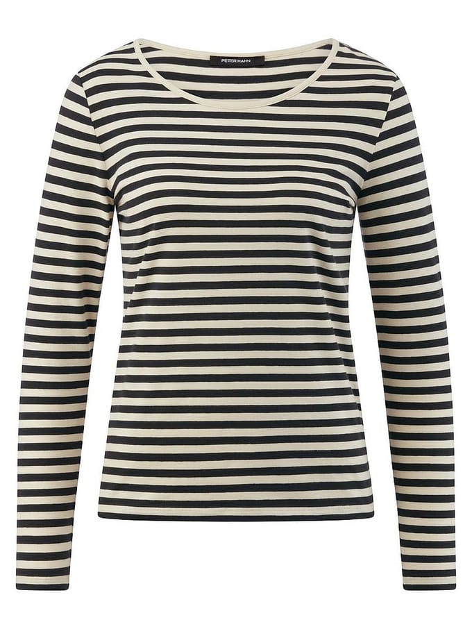 T-shirt ronde hals Van Peter Hahn beige