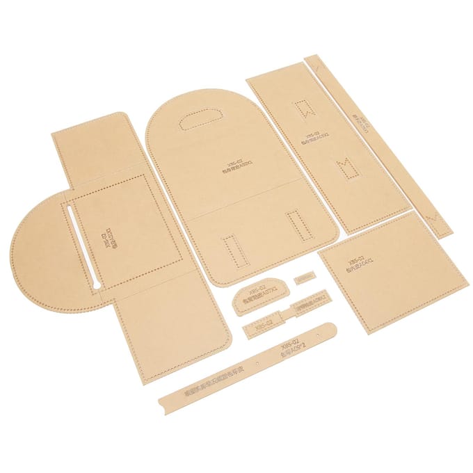 9 stuks Rugzak Acrylsjabloon Transparant Lichtgewicht Acrylsjabloon voor DIY Handwerk beige