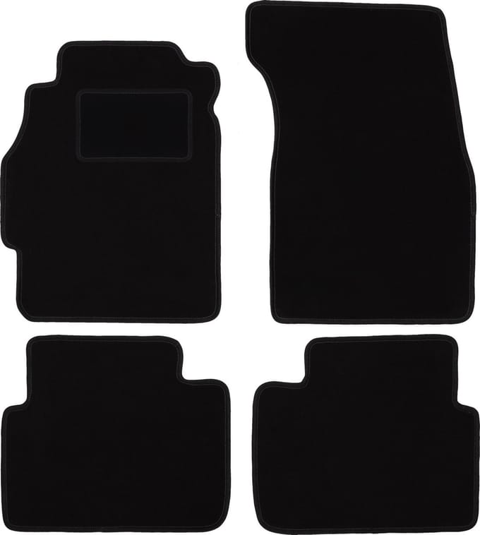 Zwarte veloursmatten voor: Honda Civic VI hatchback 3-deurs (1995-2001)