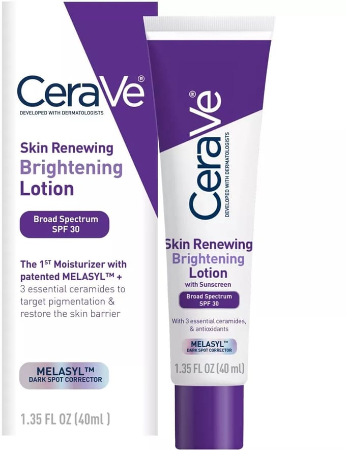 CeraVe Face Brightening Moisturizer SPF 30 – Hydraterende Dagcrème met SPF – Parfumvrij