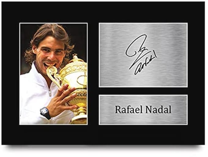 Tennis Herinneringen Fotocadeaus met Handtekeningen - A4
