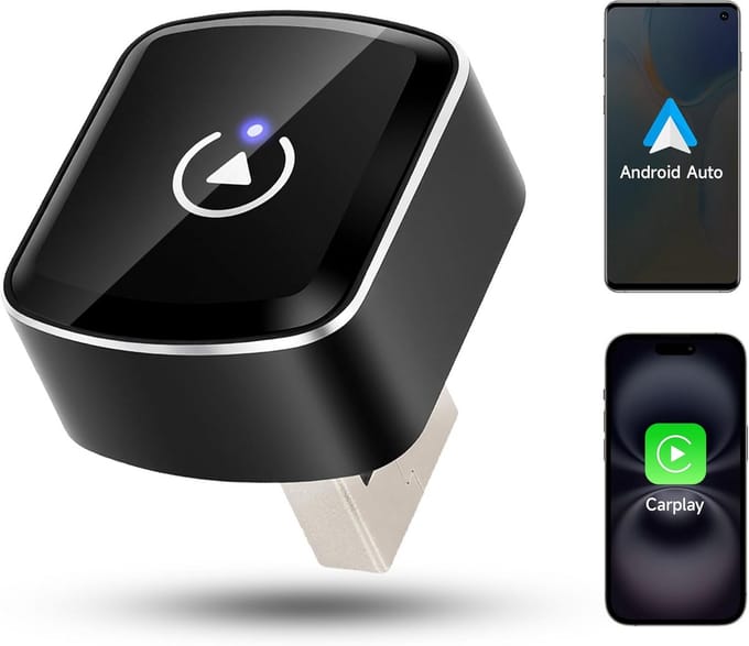 Draadloze CarPlay Adapter - Auto Connect - Navigatie Streamen - Directe Verbinding - Compact Formaat - Zwart