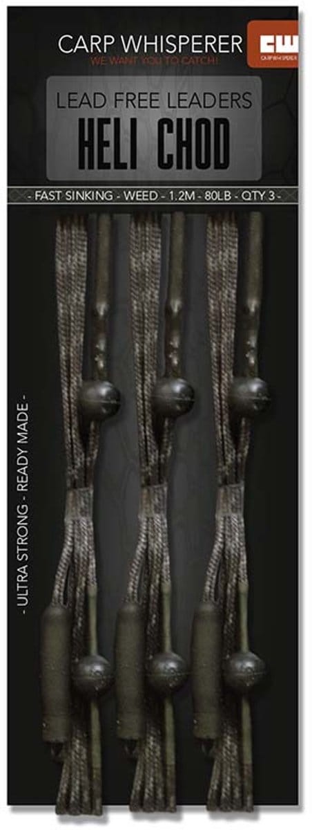 Carp Whisperer - Chod rig leaders - 3 stuks - Weed