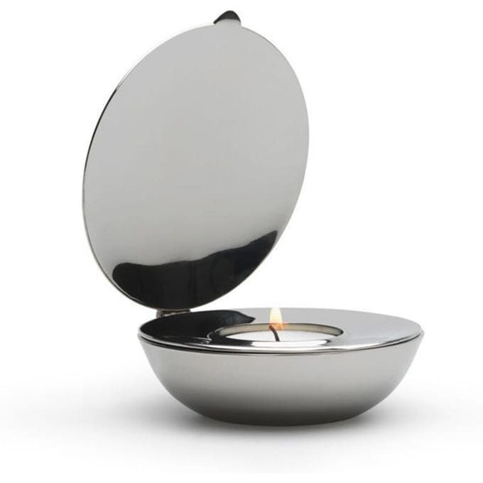 Design House Stockholm - Shell theelichthouder - nikkel - zilver