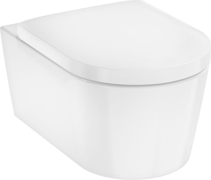Hansgrohe EluPura S 540 Closetcombinatie - wand - rimless - toiletzitting - softclose - smartclean - wit