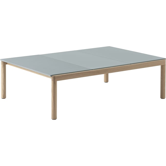 Muuto Couple Salontafel 120 x 84 - plain/plain/wavy - pale blue