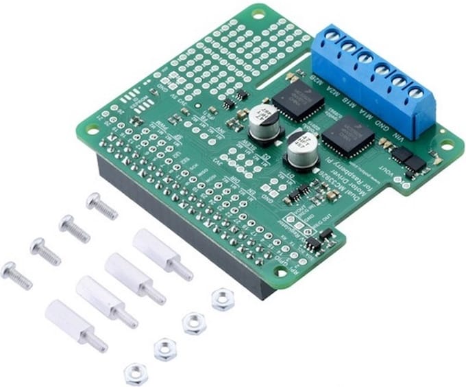 Dual MC33926 Motor Driver for Raspberry Pi (Assembled) Pololu 2756