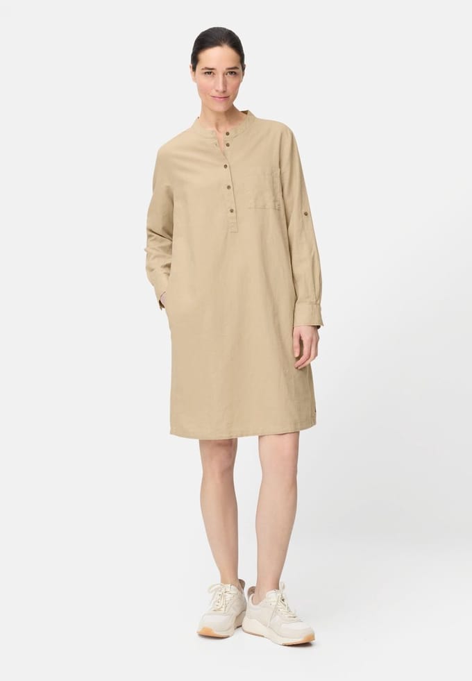 camel active Overhemdjurk met opstaande kraag - Maat - Zandwomenswear-S