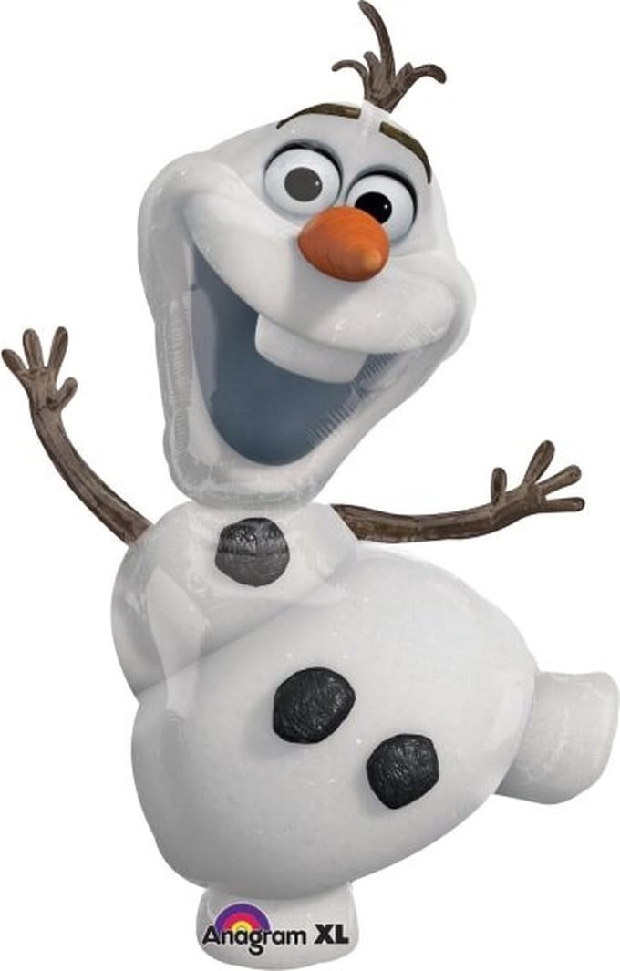 Amscan - Disney - Frozen - Olaf - Folie ballon - 58x104cm - Leeg.
