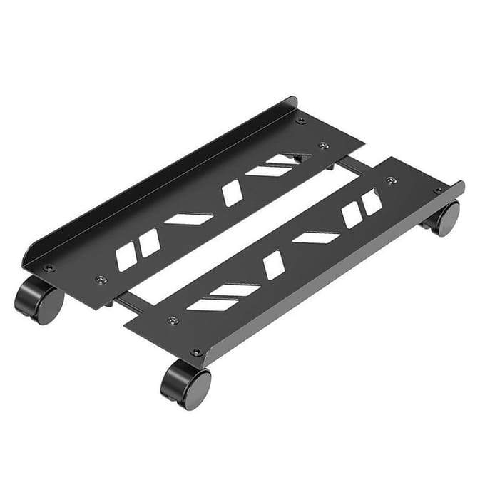 Metalen Computer Toren Standaard 360 Graden Beweging Gemakkelijk Schoonmaken Desktop Computer Standaard voor Thuis 1.2mm black